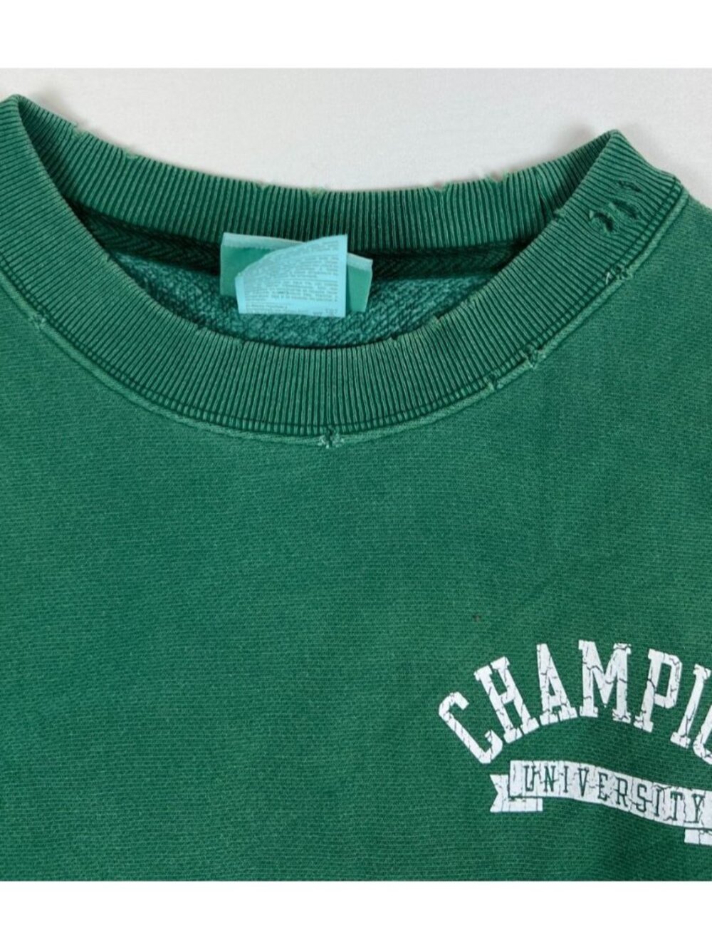 Champion Reverse Weave Men Medium Green Champion University Sweatshirt - Picture 10 of 11